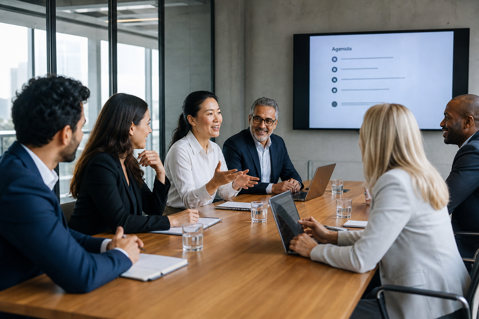 Modern Conference Room Meeting