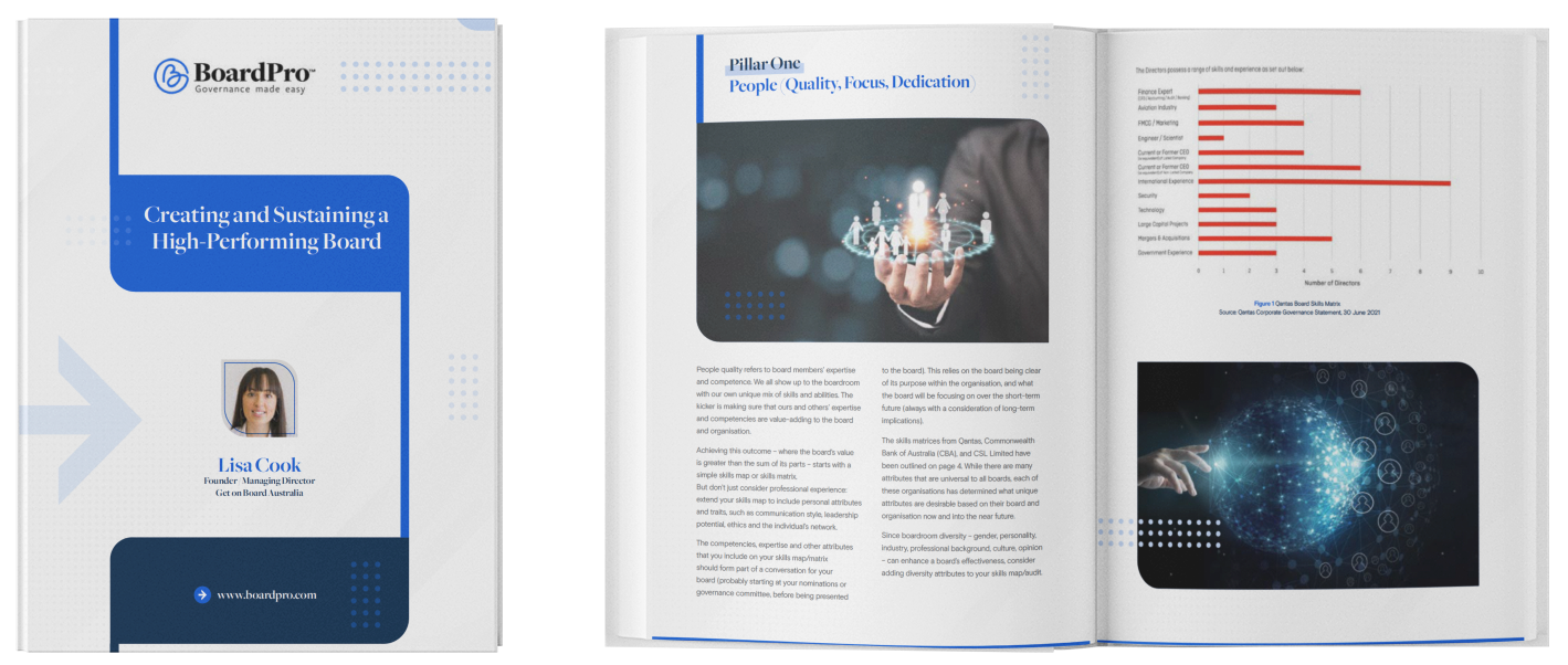 Creating and sustaining high performing boards