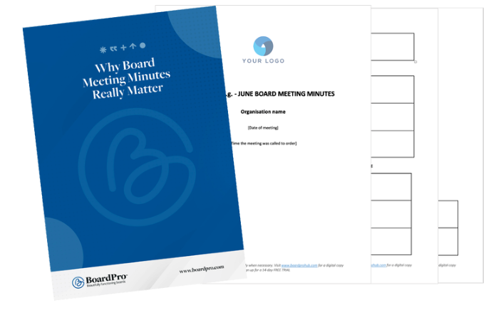 Meeting minutes guide and template