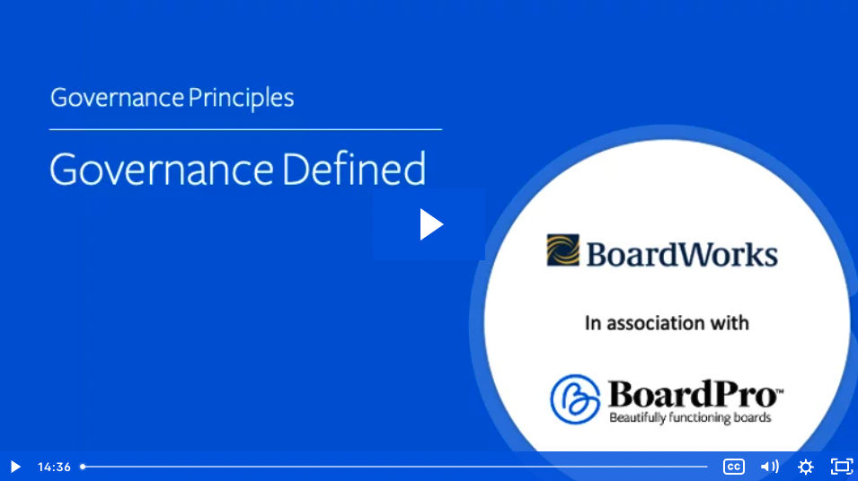 Webinar - Governance Defined