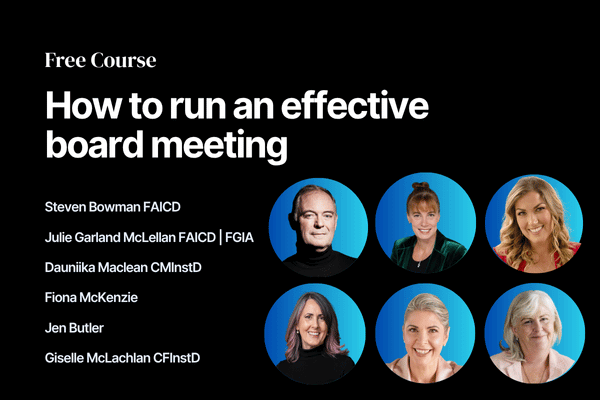 Free course - How to run a board meeting (1)