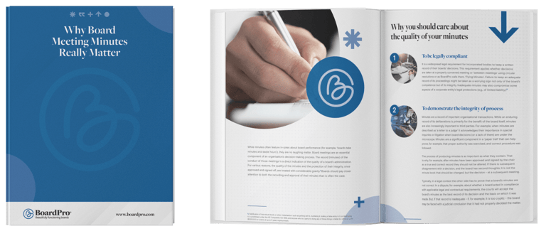 board minutes template uk