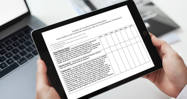 health and functional board evaluation template