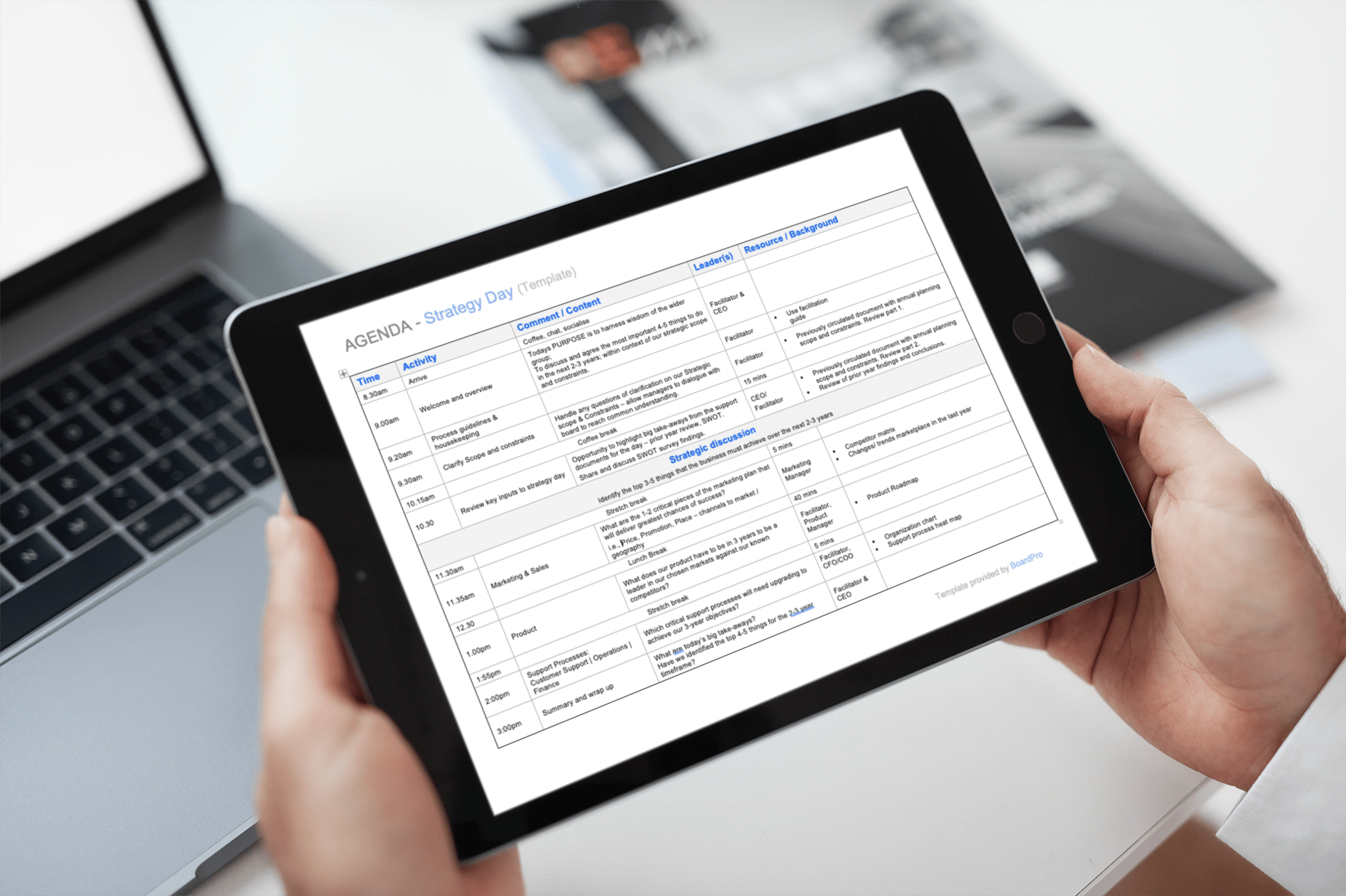 Download your Offsite strategy planning template BoardPro