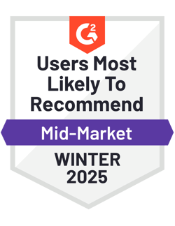 Users most likely to recommend - Winter 2025