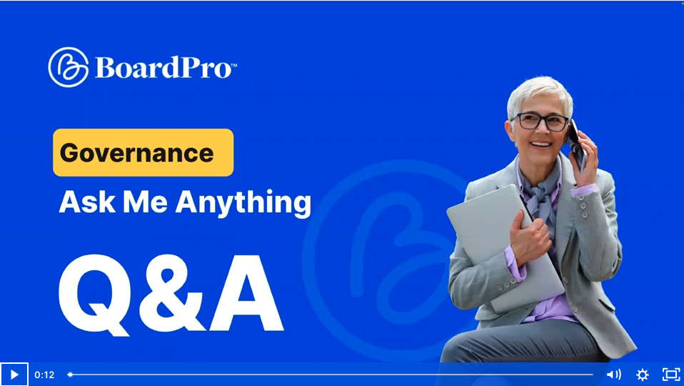 Governance Q&A Webinar