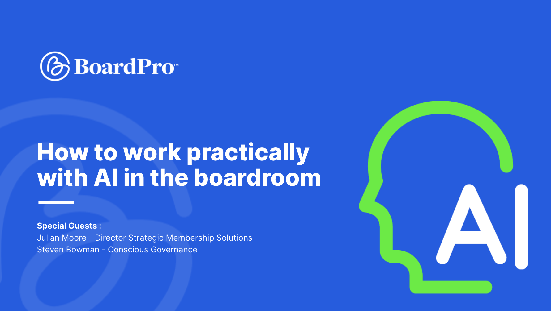 How to work practically with AI in the boardroom