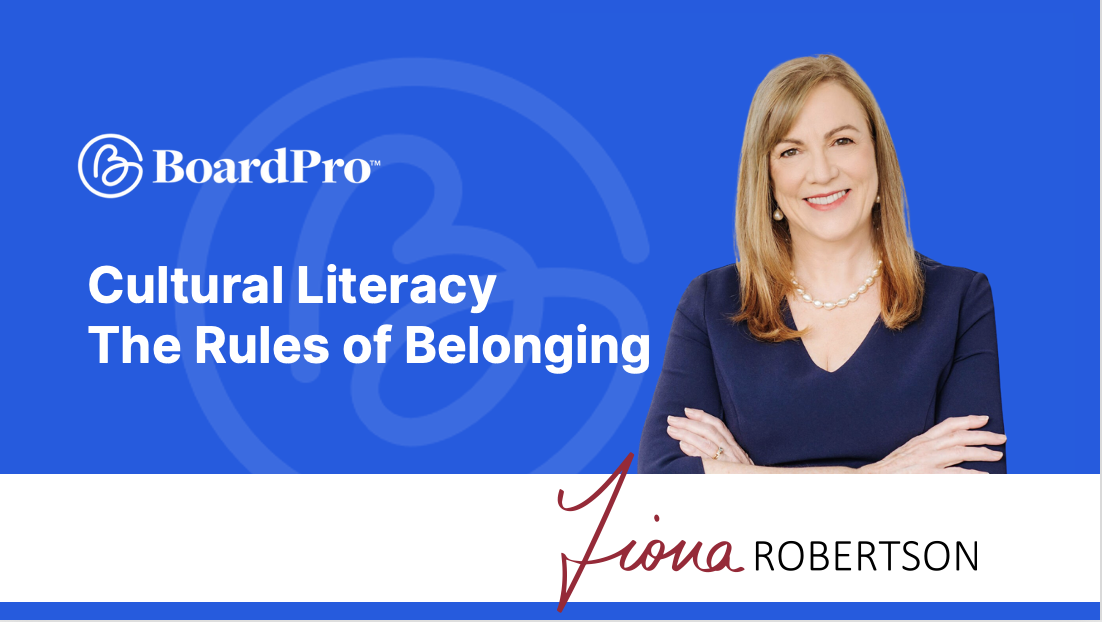 Cultural Literacy - The Rules of Belonging