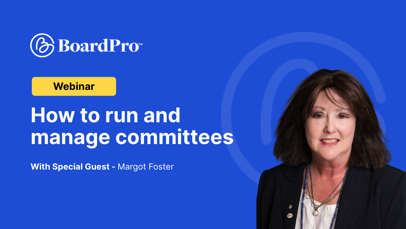 How to run and manage committees