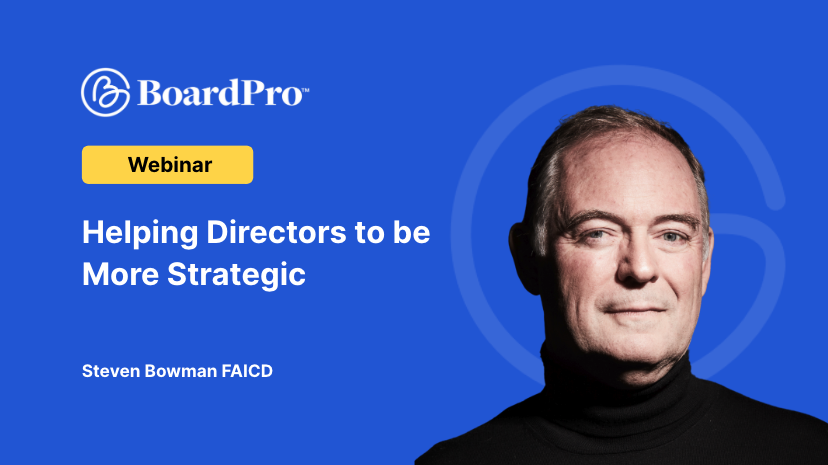 Helping directors to be more strategic