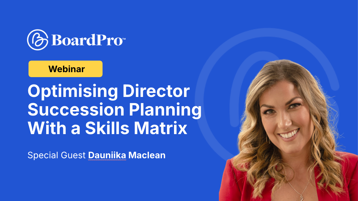 Optimising Director Succession Planning with Skill Matrixes
