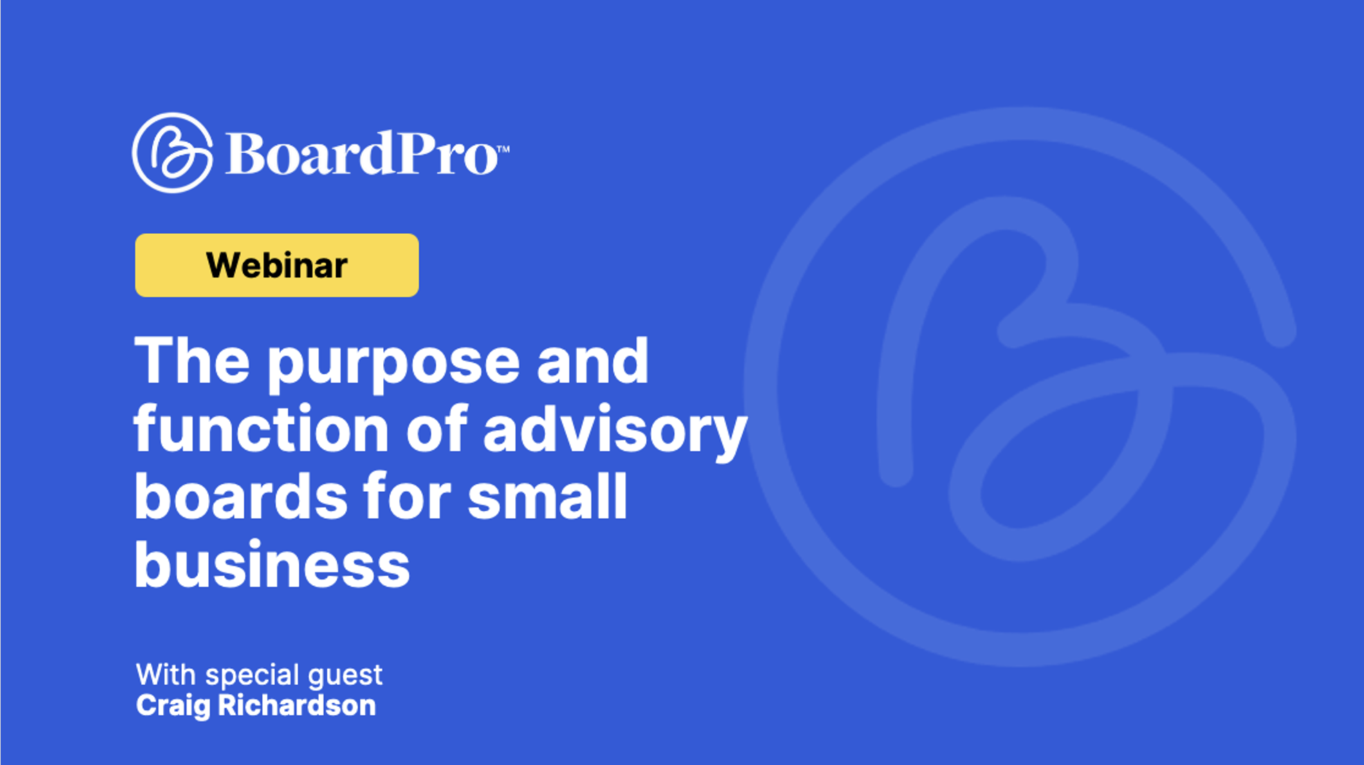 The purpose and function of advisory boards for small business