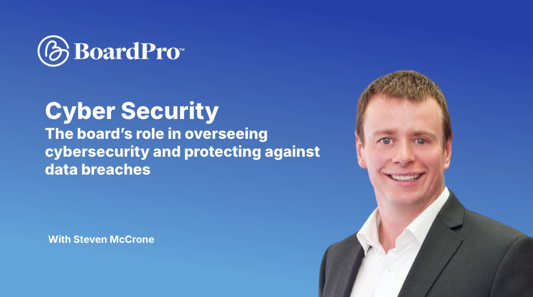 The boards role in cybersecurity