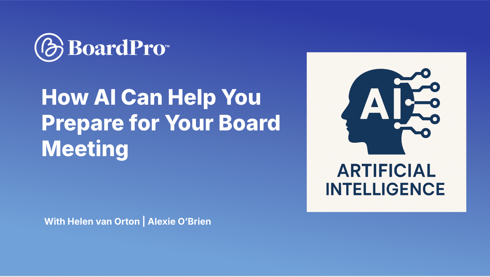 Using AI to prepare for your board meetings