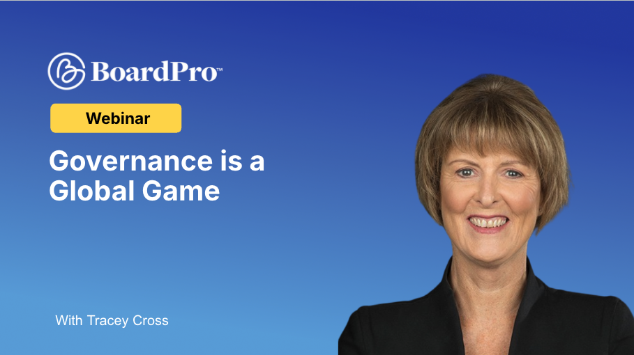 Governance: It's a global game