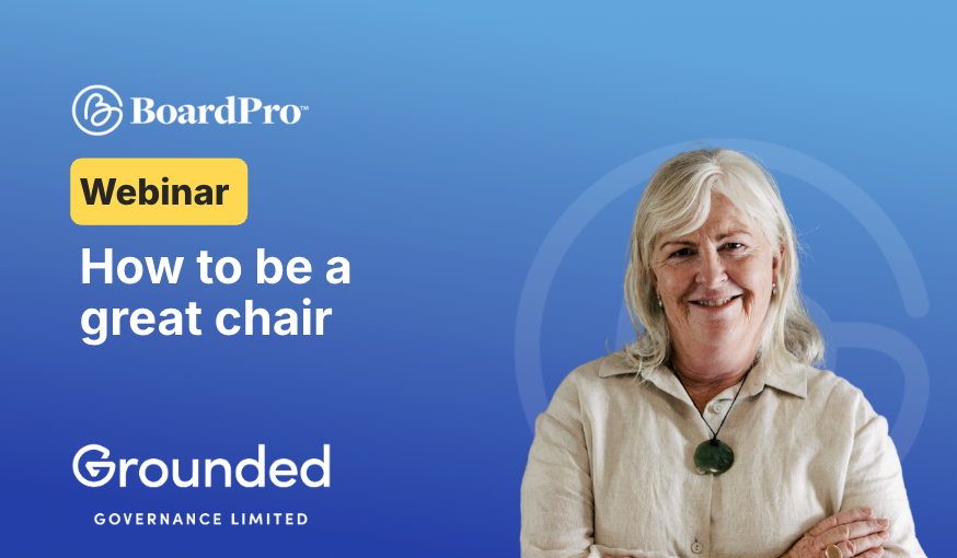 How to be a great board chair