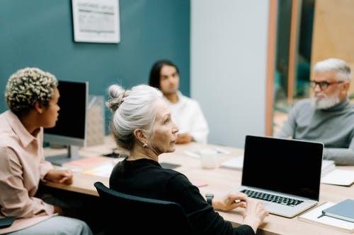 people in a board meeting